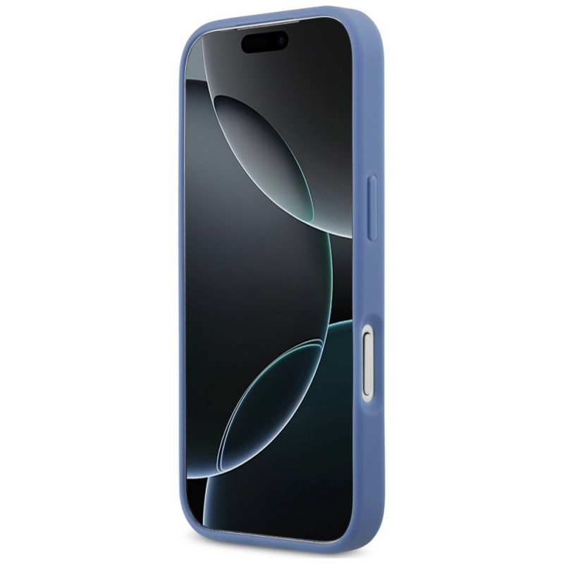 Guess 4G Double Card Triangle Case for Apple iPhone 18 Pro / 17 Pro, Blue