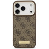 Guess 4G Logo Plate MagSafe Case for Apple iPhone 18 Pro / 17 Pro, Brown