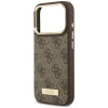 Guess 4G Logo Plate MagSafe Case for Apple iPhone 18 Pro / 17 Pro, Brown