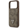 Guess 4G Double Card Triangle Case for Apple iPhone 18 Pro / 17 Pro, Brown