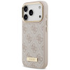 Guess 4G Logo Plate MagSafe Case for Apple iPhone 18 Pro / 17 Pro, Pink