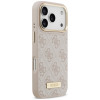Guess 4G Logo Plate MagSafe Case for Apple iPhone 18 Pro / 17 Pro, Pink
