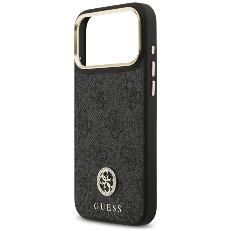 Guess 4G Strass Logo MagSafe Case for Apple iPhone 18 Pro Max / 17 Pro Max, Black