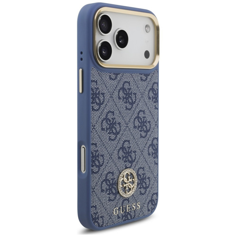 Guess 4G Strass Logo MagSafe Case for Apple iPhone 18 Pro Max / 17 Pro Max, Blue