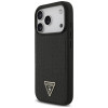Guess Croco Triangle Logo MagSafe Case for Apple iPhone 18 Pro / 17 Pro, Black
