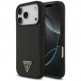 Guess Croco Triangle Logo MagSafe Case for Apple iPhone 18 Pro Max / 17 Pro Max, Black