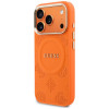 Guess Peony Hot Stamp MagSafe Case for Apple iPhone 18 Pro Max / 17 Pro Max, Orange