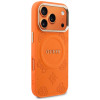 Guess Peony Hot Stamp MagSafe Case for Apple iPhone 18 Pro Max / 17 Pro Max, Orange