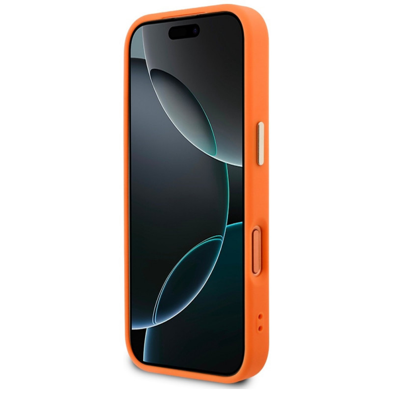 Guess Peony Hot Stamp MagSafe Case for Apple iPhone 18 Pro Max / 17 Pro Max, Orange