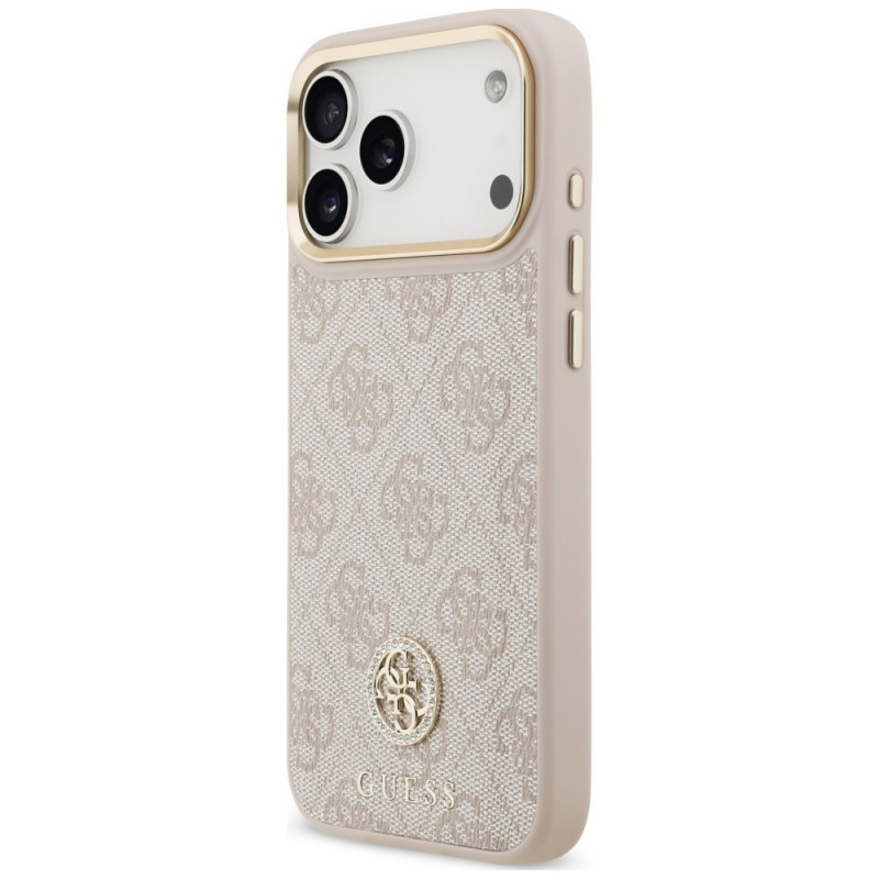 Guess 4G Strass Logo MagSafe Case for Apple iPhone 18 Pro Max / 17 Pro Max, Pink