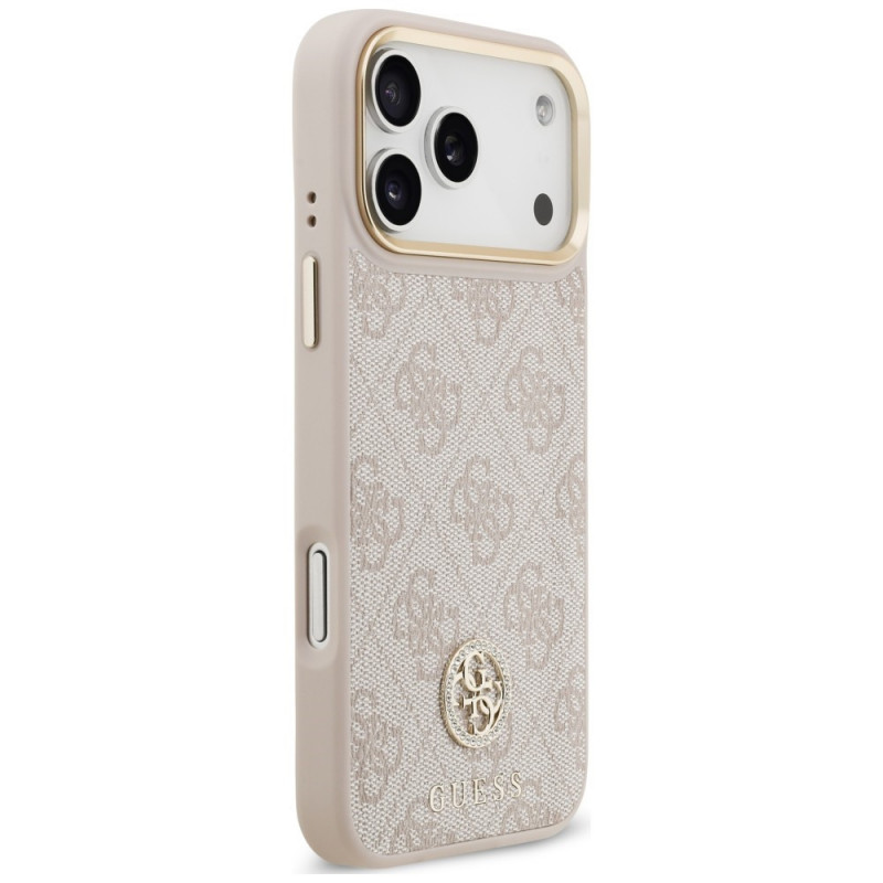 Guess 4G Strass Logo MagSafe Case for Apple iPhone 18 Pro Max / 17 Pro Max, Pink