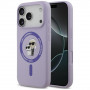 Karl Lagerfeld Silicone Karl&Choupette Ring MagSafe Case for Apple iPhone 18 Pro / 17 Pro, Purple