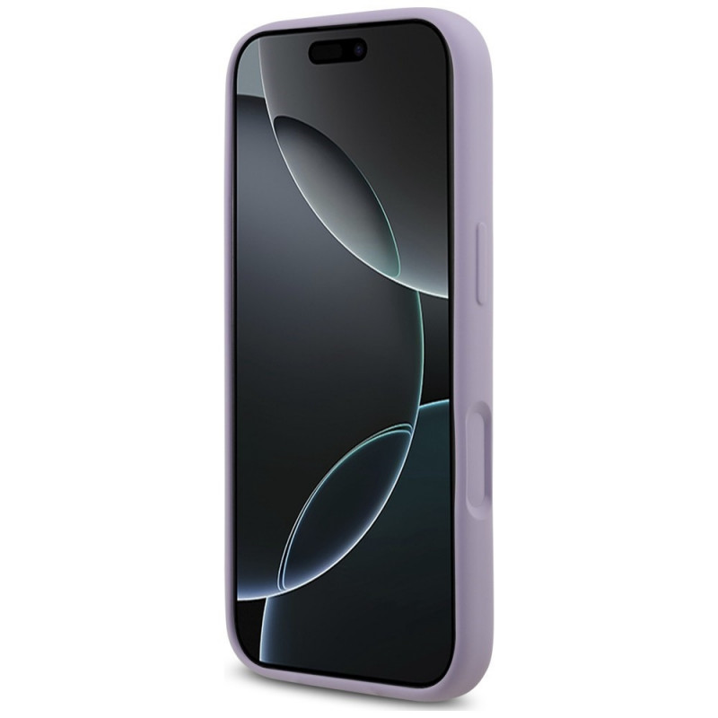 Karl Lagerfeld Silicone Karl&Choupette Ring MagSafe Case for Apple iPhone 18 Pro / 17 Pro, Purple