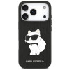 Karl Lagerfeld Saffiano Mono Patch Choupette Case for Apple iPhone 18 Pro / 17 Pro, Black