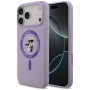 Karl Lagerfeld Silicone Karl&Choupette Ring MagSafe Case for Apple iPhone 18 Pro Max / iPhone 17 Pro Max, Purple