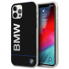BMW BMHCP12MPCUBBK Signature Printed Logo Hardcase for Apple iPhone 12 / 12 Pro, Black