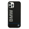 BMW BMHCP12MPCUBBK Signature Printed Logo Hardcase for Apple iPhone 12 / 12 Pro, Black
