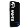 BMW BMHCP12MPCUBBK Signature Printed Logo Hardcase for Apple iPhone 12 / 12 Pro, Black