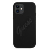 Guess GUHCP12SLSVSBK Script Vintage Hardcase for Apple iPhone 12 mini 5.4 inch, Black/Black
