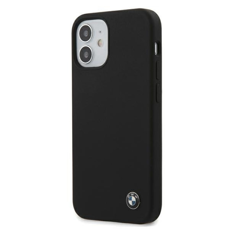 BMW BMHCP12SSILBK Silicone Signature Hardcase for Apple iPhone 12 mini, Black