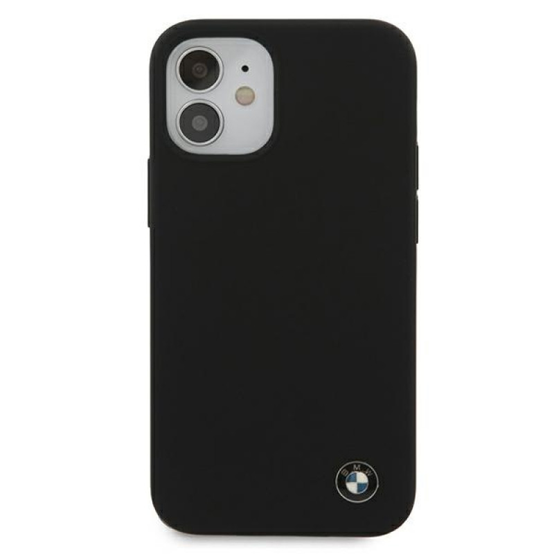 BMW BMHCP12SSILBK Silicone Signature Hardcase for Apple iPhone 12 mini, Black