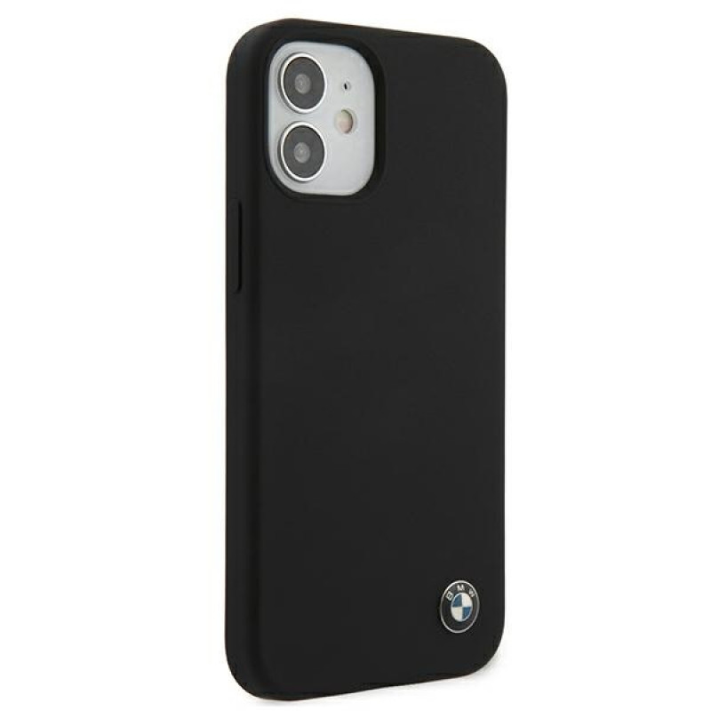 BMW BMHCP12SSILBK Silicone Signature Hardcase for Apple iPhone 12 mini, Black