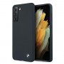 BMW BMHCS21MSILNA Silicone Signature Hardcase for Samsung Galaxy S21+, Navy