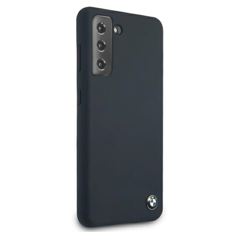 BMW BMHCS21MSILNA Silicone Signature Hardcase for Samsung Galaxy S21+, Navy