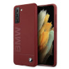 BMW BMHCS21MSLBLRE Silicone Signature Logo Hardcase for Samsung Galaxy S21+, Red