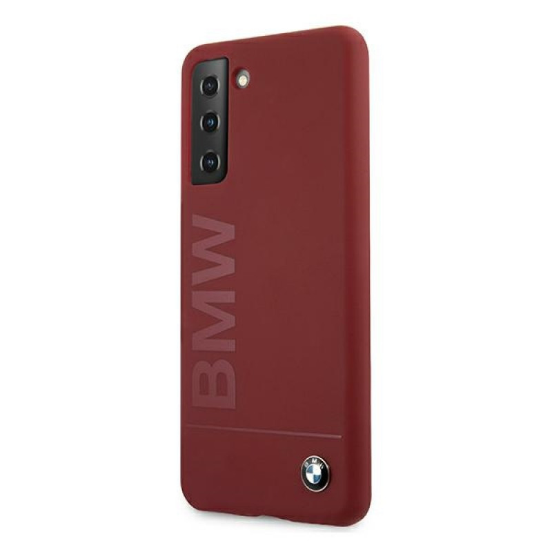 BMW BMHCS21MSLBLRE Silicone Signature Logo Hardcase for Samsung Galaxy S21+, Red