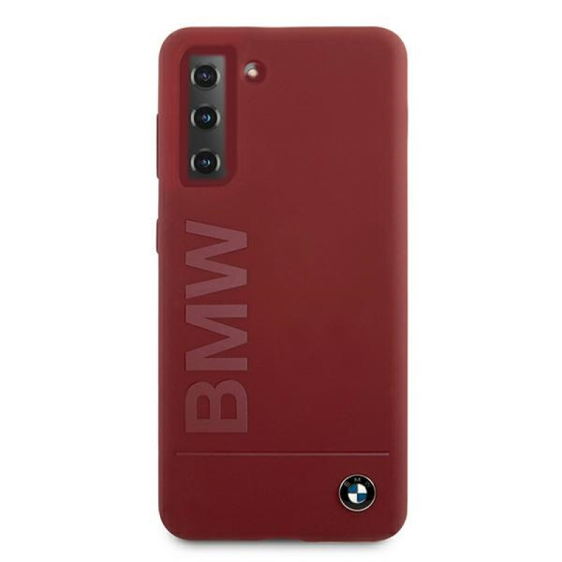 BMW BMHCS21MSLBLRE Silicone Signature Logo Hardcase for Samsung Galaxy S21+, Red