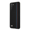 BMW BMHCS21MSIVTBK Silicone Stripes M Collection Case for Samsung Galaxy S21+, Black