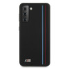 BMW BMHCS21MSIVTBK Silicone Stripes M Collection Case for Samsung Galaxy S21+, Black