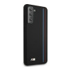 BMW BMHCS21MSIVTBK Silicone Stripes M Collection Case for Samsung Galaxy S21+, Black