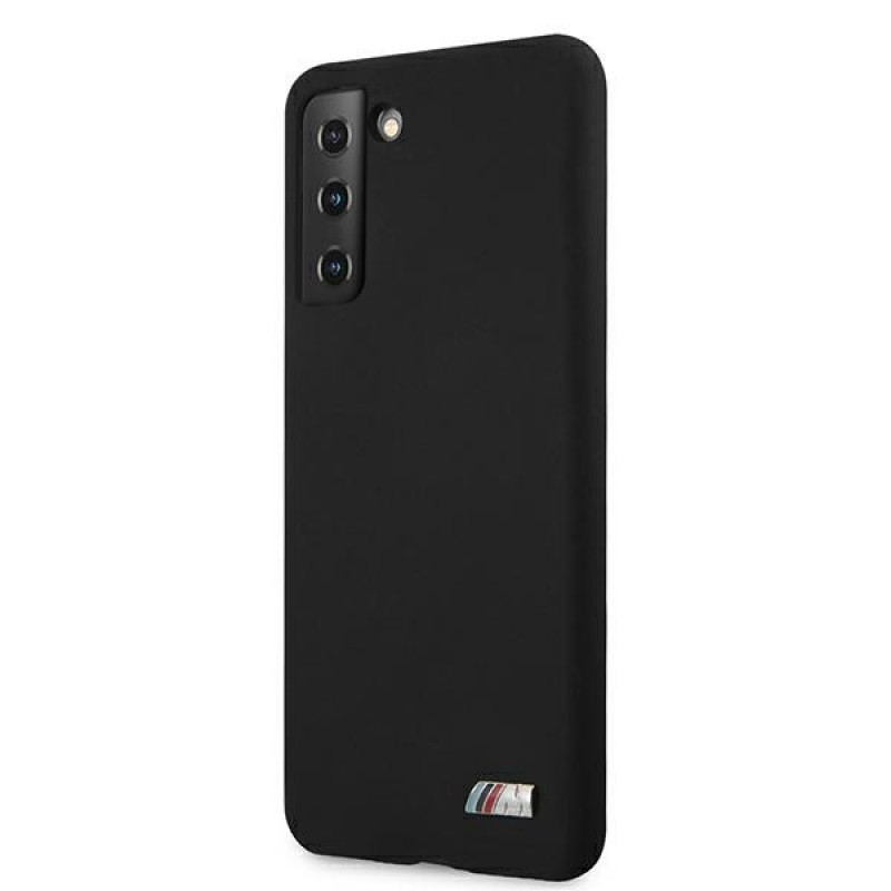BMW BMHCS21MMSILBK Silicone M Collection Case for Samsung Galaxy S21+, Black