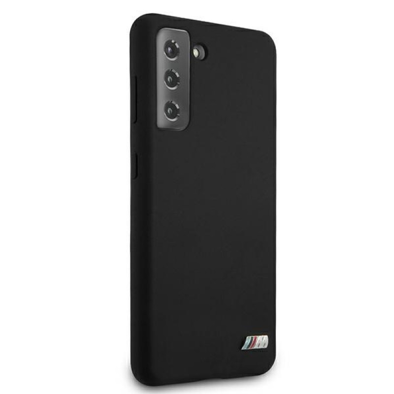 BMW BMHCS21MMSILBK Silicone M Collection Case for Samsung Galaxy S21+, Black