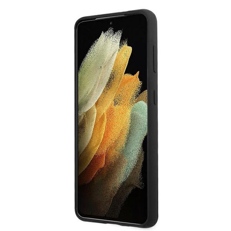 BMW BMHCS21MMSILBK Silicone M Collection Case for Samsung Galaxy S21+, Black