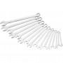 HAZET 600 SPC/16 Combination Wrench Set, 16 Pieces, Chrome-Plated, Polished Head