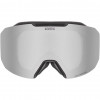 UVEX Evidnt ATTRACT V Ski Goggles with Case, Black/Silver