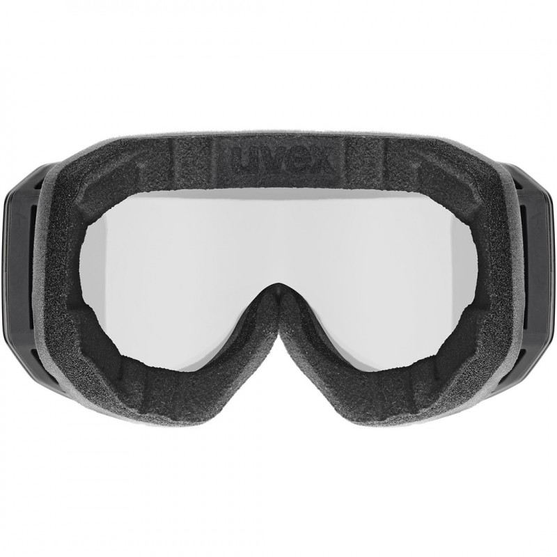 UVEX Evidnt ATTRACT V Ski Goggles with Case, Black/Silver
