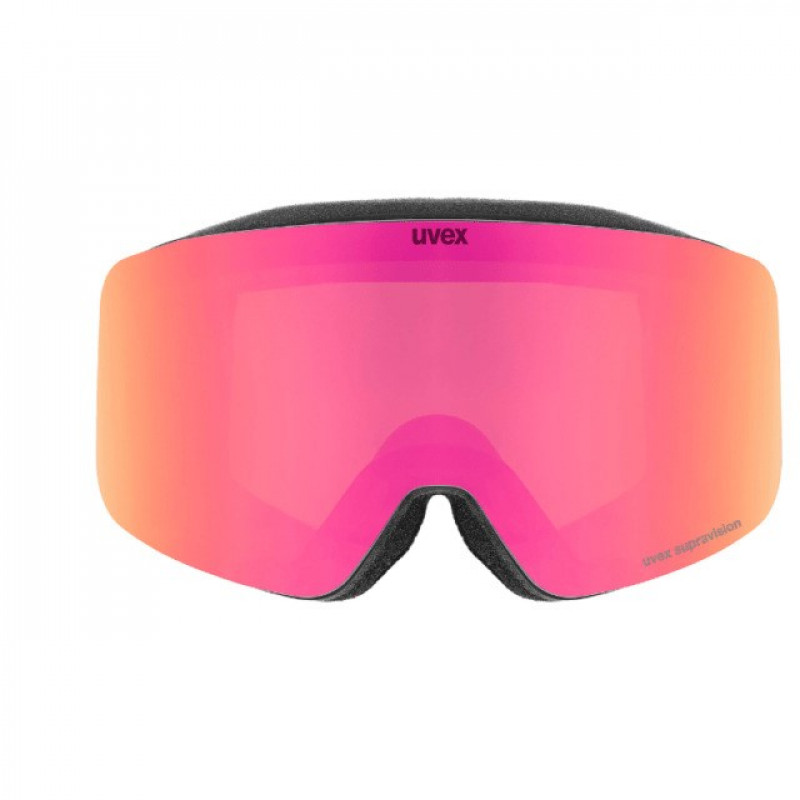 UVEX pwdr FM Children's Ski Goggles, Black/Pink/Green/Clear