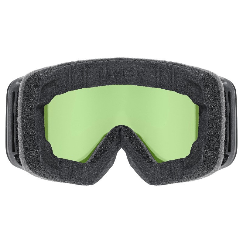 UVEX pwdr FM Children's Ski Goggles, Black/Pink/Green/Clear