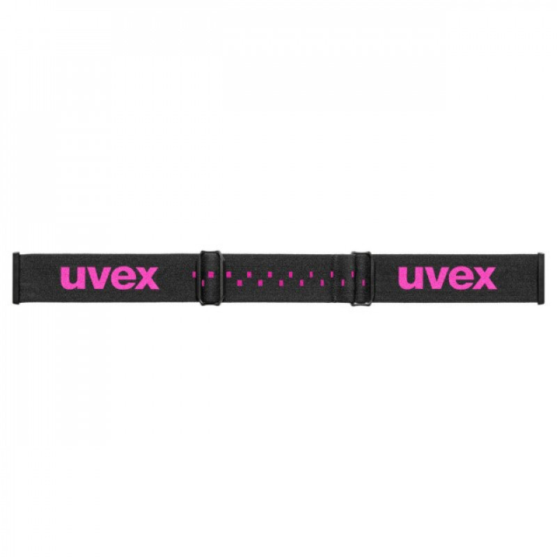 UVEX pwdr FM Children's Ski Goggles, Black/Pink/Green/Clear