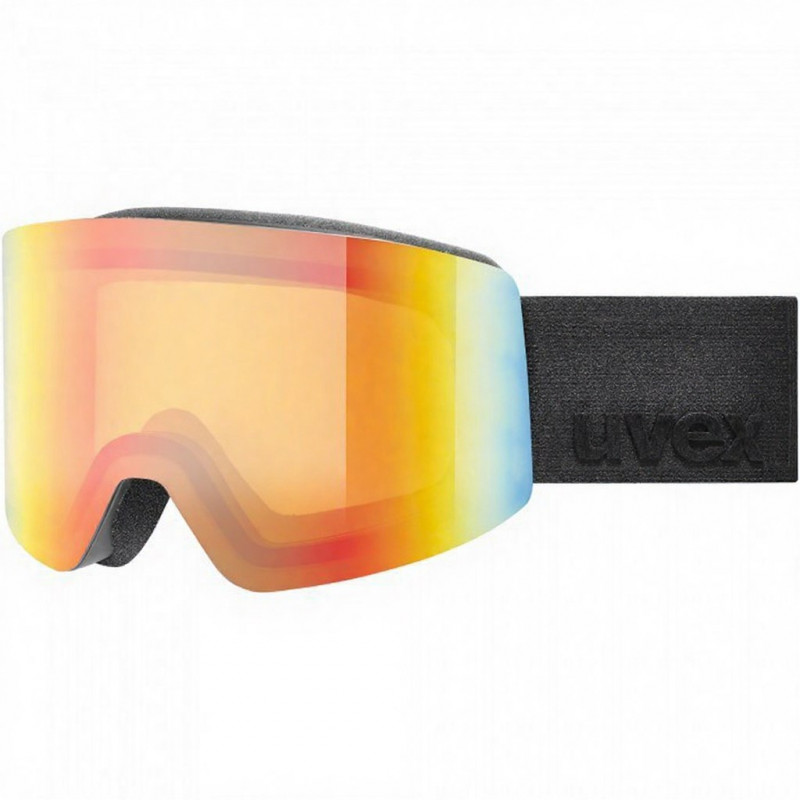 UVEX Provoqe FM Ski Goggles, Black/Rainbow
