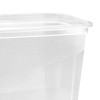 keeeper Fredo Fresh Food Container Set, 3 x 1.0 L, rectangular, transparent base, grey lid