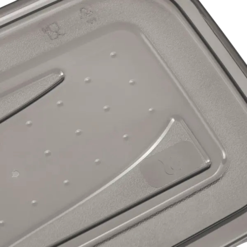 keeeper Fredo Fresh Food Container Set, 3 x 1.0 L, rectangular, transparent base, grey lid