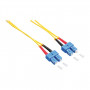 LogiLink FP0SC10 Fibre Optic Patch Cable SC/SC OS2 9/125 µm Duplex, 10 m, Yellow