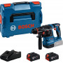 Bosch GBH 18V-22 X Professional Rotary Hammer 0611924101, 18 V, 2 J, 2 x 4.0 Ah Batteries