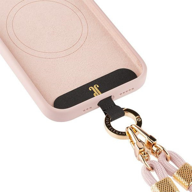 Just Elegance JEC151 Case for Apple iPhone 15 MagSafe, PopGrip, Rose