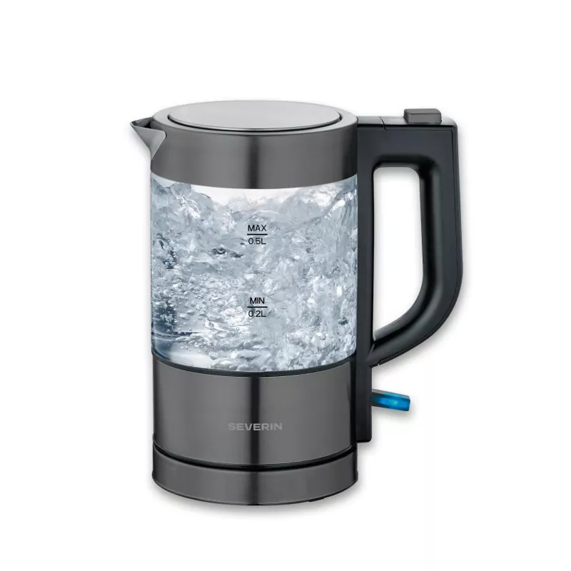Severin 9387 Mini Glass Kettle, 0.5 l